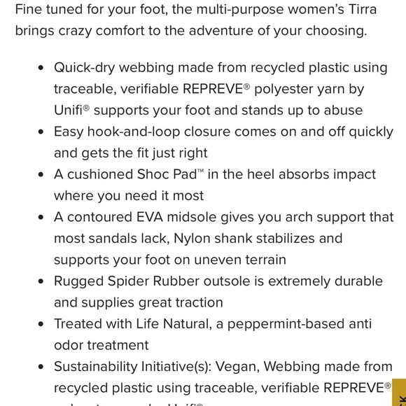 NEW Teva Womens Tirra Sandals Fine - Picture 7 of 7